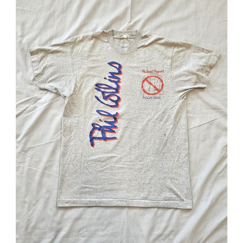 Vintage 1985 Phil Collins "No Jacket Required" Tour T-Shirt